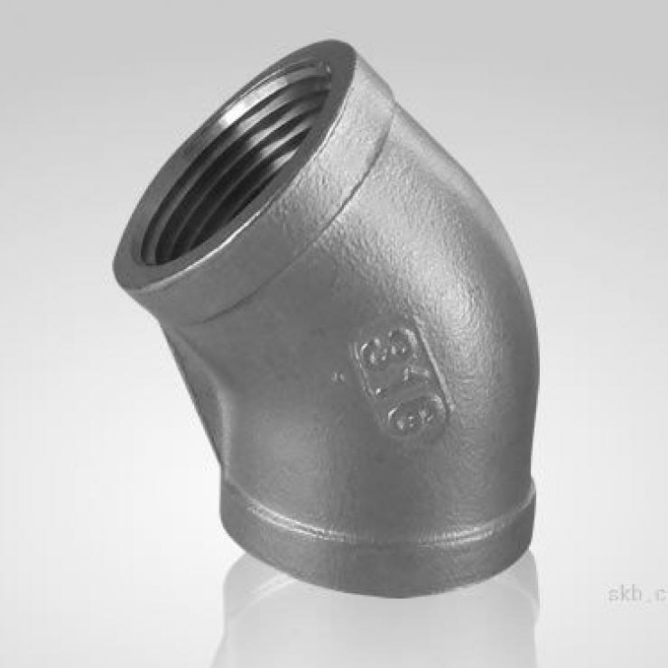 SS304 threaded 45 deg elbow