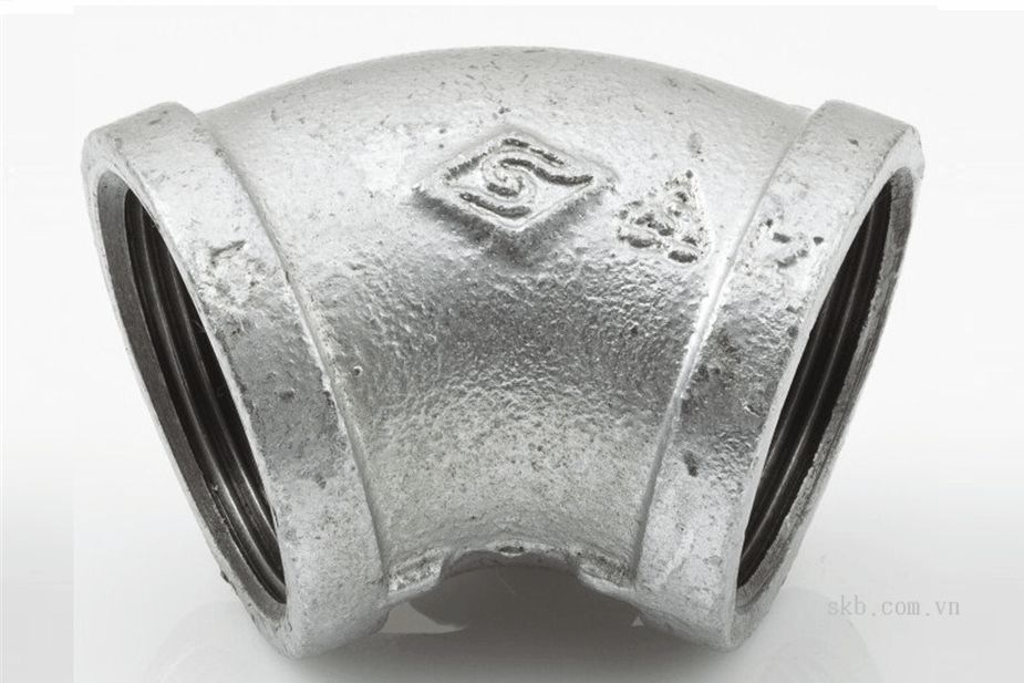 Galvanized 45° elbow