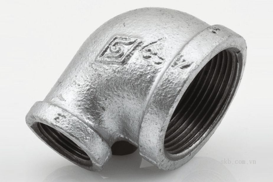 Galvanized 90° reducing elbow