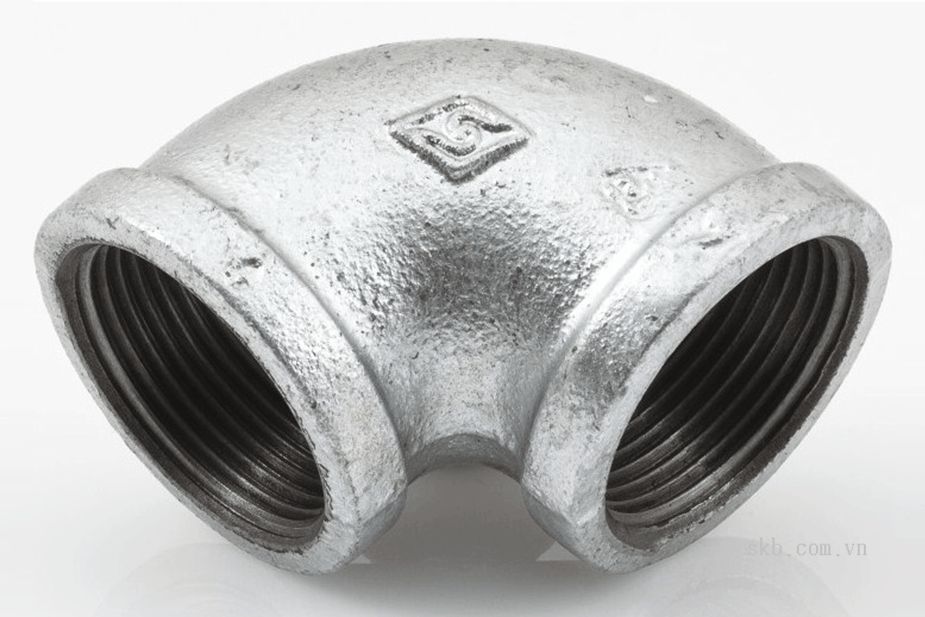 Galvanized 90° elbow